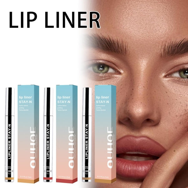 🔥Köp 1 och få 1 gratis🥳Lip Liner Peel Off Lip Tatuering Lip Stain Långvarig Stanna i Makeup Närande