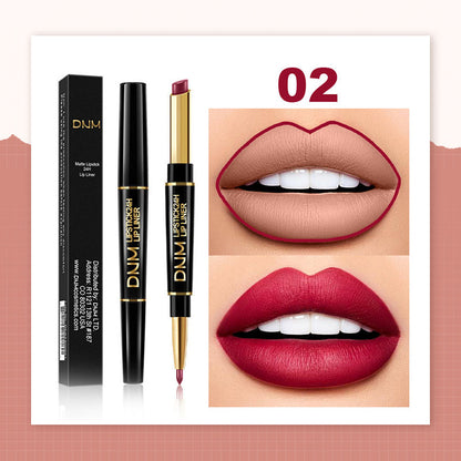 💄2-in-1 Vattenfast läppstift Lipliner